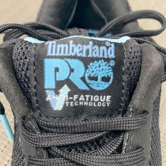 Timberland PRO Womans Size 11 Black & Blue Composite Sneakers Safety Toe - Picture 3 of 9